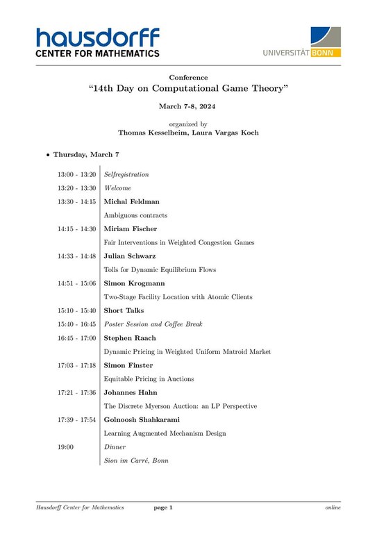 Schedule_14th Day on Computational Game Theory.pdf